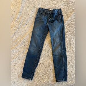 Madewell Dark Blue Skinny Jeans